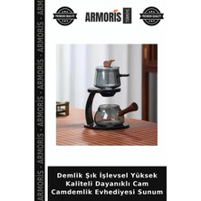 Armoris Demlik Şık Işlevsel Yüksek Kaliteli Dayanıklı Cam Camdemlik Evhediyesi Sunum