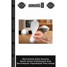 Armoris Özel Üretim Sofra Sunumu Servis Gereci Fonksiyonel Araç Devrilmeyen Yapışmayan Pilav Kaşığı