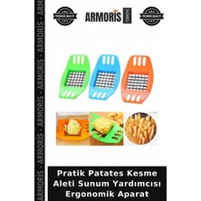 Armoris Pratik Patates Kesme Aleti Sunum Yardımcısı Ergonomik Aparat