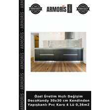 Armoris Özel Üretim Hızlı Değişim Decohandy 30X30 cm Kendinden Yapışkanlı Pvc Karo 4 Lü 0,36M2