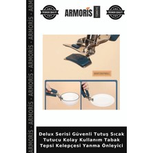 Armoris Delux Serisi Güvenli Tutuş Sıcak Tutucu Kolay Kullanım Tabak Tepsi Kelepçesi Yanma Önleyici