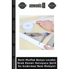 Armoris Bant Mutfak Banyo Lavabo Ocak Kenarı Koruyucu Şerit Su Sızdırmaz Nem Önleyici