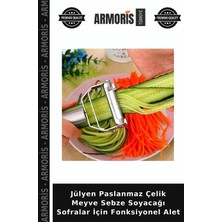 Armoris Jülyen Paslanmaz Çelik Meyve Sebze Soyacağı Sofralar Için Fonksiyonel Alet