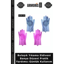 Armoris Bulaşık Yıkama Eldiveni Banyo Düzeni Pratik Yardımcı Günlük Kullanım