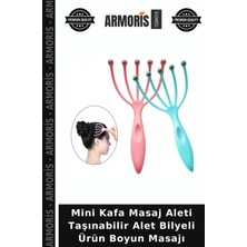 Armoris Mini Kafa Masaj Aleti Taşınabilir Alet Bilyeli Ürün Boyun Masajı