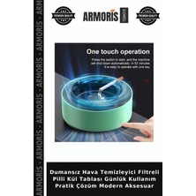 Armoris Dumansız Hava Temizleyici Filtreli Pilli Kül Tablası Günlük Kullanım Pratik Çözüm Modern Aksesuar