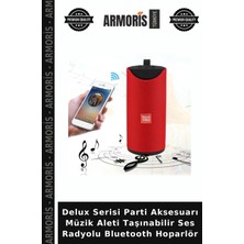 Armoris Delux Serisi Parti Aksesuarı Müzik Aleti Taşınabilir Ses Radyolu Bluetooth Hoparlör