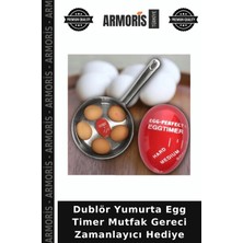 Armoris Dublör Yumurta Egg Timer Mutfak Gereci Zamanlayıcı Hediye