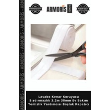 Armoris Lavabo Kenar Koruyucu Sızdırmazlık 3.2m 38MM Ev Bakım Temizlik Yardımcısı Boşluk Kapatıcı