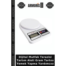 Armoris Dijital Mutfak Terazisi Tartım Aleti Gram Tartısı Yemek Yapma Yardımcısı