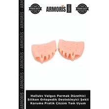Armoris Halluks Valgus Parmak Düzeltici Silikon Ortopedik Destekleyici Şekil Koruma Pratik Çözüm Tam Uyum