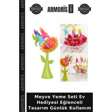 Armoris Meyve Yeme Seti Ev Hediyesi Eğlenceli Tasarım Günlük Kullanım