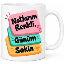 Soi Home Notlarım Renkli Tasarımlı Porselen Kupa - Model 489 Soı