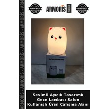 Armoris Sevimli Ayıcık Tasarımlı Gece Lambası Salon Kullanışlı Ürün Çalışma Alanı