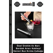 Armoris Özel Üretim Ev Barı Bardak Aracı Kokteyl Gereci Buz Kırma Çubuğu