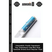 Armoris Yıkanabilir Pratik Yapışkanlı Tüy Temizleyici Cep Boy Araç Temizlik Ürünü Evcil Hayvan Tüyü