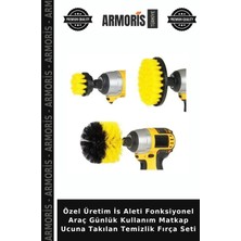 Armoris Özel Üretim Is Aleti Fonksiyonel Araç Günlük Kullanım Matkap Ucuna Takılan Temizlik Fırça Seti
