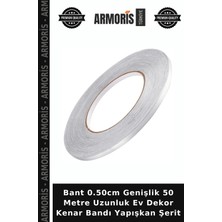 Armoris Bant 0.50CM Genişlik 50 Metre Uzunluk Ev Dekor Kenar Bandı Yapışkan Şerit