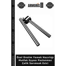 Armoris Özel Üretim Yemek Hazırlığı Mutfak Eşyası Paslanmaz Çelik Sarımsak Ezici