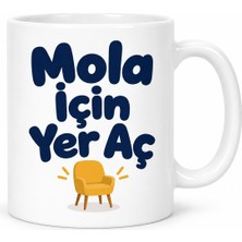 Defne Store Mola Için Yer Aç Tasarımlı Porselen Kupa - Model 461 Dfnbez