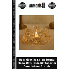 Armoris Özel Üretim Salon Ürünü Masa Üstü Estetik Tasarım Cam Isıtma Standı