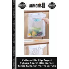 Armoris Katlanabilir Çöp Poşeti Tutucu Aparat Ofis Gereci Temiz Kullanım Yer Tasarrufu