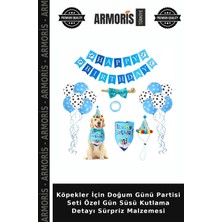 Armoris Köpekler Için Doğum Günü Partisi Seti Özel Gün Süsü Kutlama Detayı Sürpriz Malzemesi