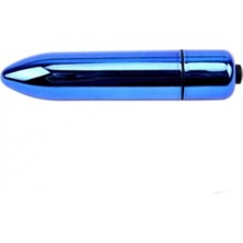 Royal Rain Store Truvashop, Bullet 9 cm Mini Metal Titreşimli Süper Orgazm Vibratörü Mavi