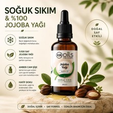 Str Store Kaoils Jojoba Yağı 30 ml - Doğal ve Saf Soğuk Sıkım | Simmondsia Chinensis Oil | Aromaterapi Masaj Yağı, Cilt ve Saç Bakımı Için Ideal