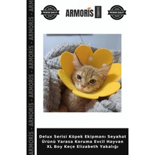 Armoris Delux Serisi Köpek Ekipmanı Seyahat Ürünü Yarasa Koruma Evcil Hayvan Xl Boy Keçe Elizabeth Yakalığı