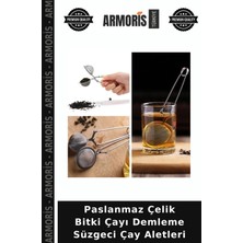 Armoris Paslanmaz Çelik Bitki Çayı Demleme Süzgeci Çay Aletleri