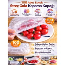 Esmana Living 100 Adet Pratik Tazeliği Koruyan Tencere ve Tabak Bonesi Çok Amaçlı Kapak Gıda Bonesi
