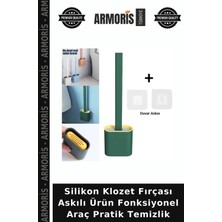 Armoris Silikon Klozet Fırçası Askılı Ürün Fonksiyonel Araç Pratik Temizlik
