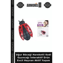 Armoris Uğur Böceği Hareketli Kedi Oyuncağı Interaktif Ürün Evcil Hayvan Aktif Yaşam