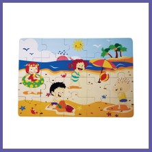 Nida CS-1282 Yaz Ahşap Yer Puzzle Nıda