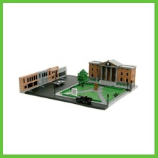 Bezos Geleceğe Dönüş Saat Kulesi Nano Sahnesi Diorama Modellemesi Dmc