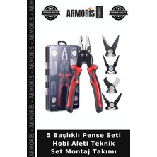 Armoris 5 Başlıklı Pense Seti Hobi Aleti Teknik Set Montaj Takımı