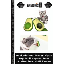 Armoris Avokado Kedi Nanesi Oyun Top Evcil Hayvan Stres Azaltıcı Interaktif Zaman