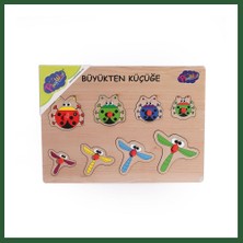 Bezos 131-132 Ony Ahşap Tutmalı Puzzle Büyükten Küçüğe -Onyıl Bzst