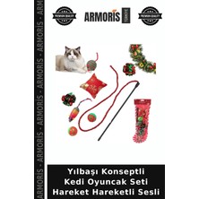 Armoris Yılbaşı Konseptli Kedi Oyuncak Seti Hareket Hareketli Sesli