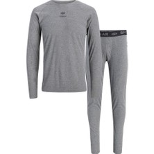 Jack & Jones Jack Jones Jaclesley Ski Baselayer Set Erkek Gri Içlik 12299384-05
