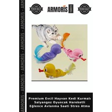 Armoris Premium Evcil Hayvan Kedi Kurmalı Salyangoz Oyuncak Hareketli Eğlence Avlanma Saati Stres Atma