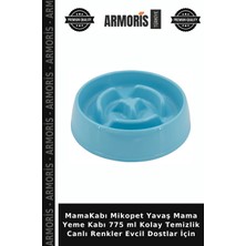 Armoris Mamakabı Mikopet Yavaş Mama Yeme Kabı 775 ml Kolay Temizlik Canlı Renkler Evcil Dostlar Için