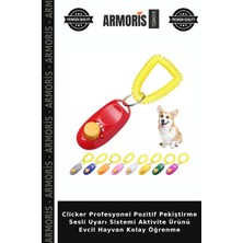 Armoris Clicker Profesyonel Pozitif Pekiştirme Sesli Uyarı Sistemi Aktivite Ürünü Evcil Hayvan Kolay Öğrenme
