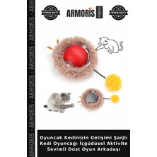 Armoris Oyuncak Kedinizin Gelişimi Şarjlı Kedi Oyuncağı Içgüdüsel Aktivite Sevimli Dost Oyun Arkadaşı