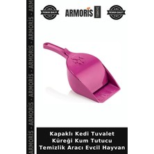 Armoris Kapaklı Kedi Tuvalet Küreği Kum Tutucu Temizlik Aracı Evcil Hayvan
