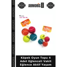 Armoris Köpek Oyun Topu 4 Adet Eğlenceli Vakit Eğlence Aktif Yaşam