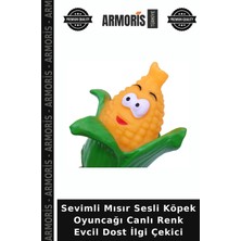 Armoris Sevimli Mısır Sesli Köpek Oyuncağı Canlı Renk Evcil Dost Ilgi Çekici