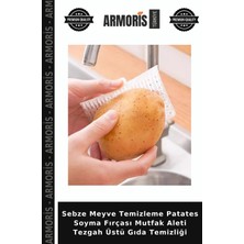 Armoris Sebze Meyve Temizleme Patates Soyma Fırçası Mutfak Aleti Tezgah Üstü Gıda Temizliği