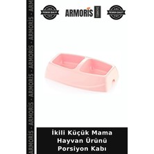 Armoris Ikili Küçük Mama Hayvan Ürünü Porsiyon Kabı